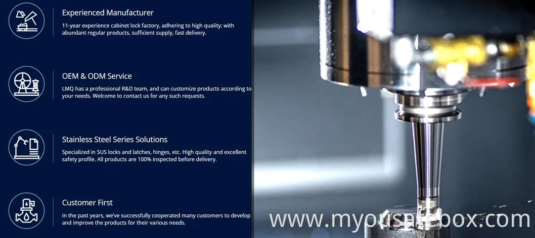 High Security Industrial Safe Electronic Cylinder T-Handle Compression Latch Cabinet Door Quarter Turn Cam Lock with Key for Electrical Cabinet/Enclosure